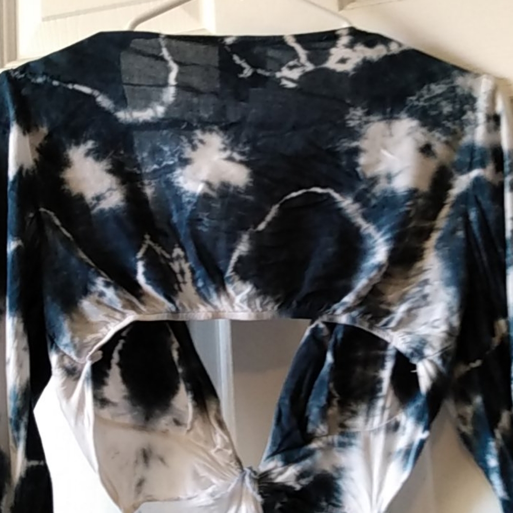 Open back Blu moon tie dye mini dress xs - Picture 13 of 16